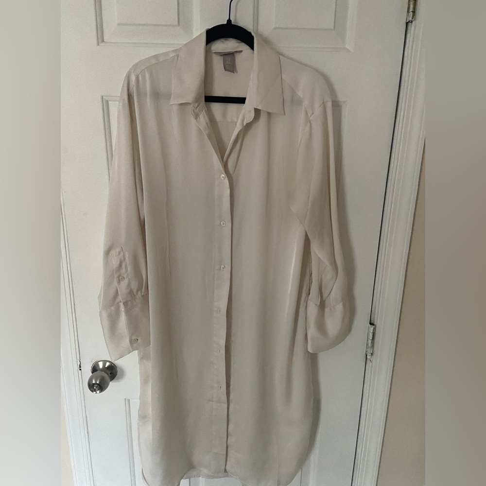 H&M Ivory Long Sleeve dress